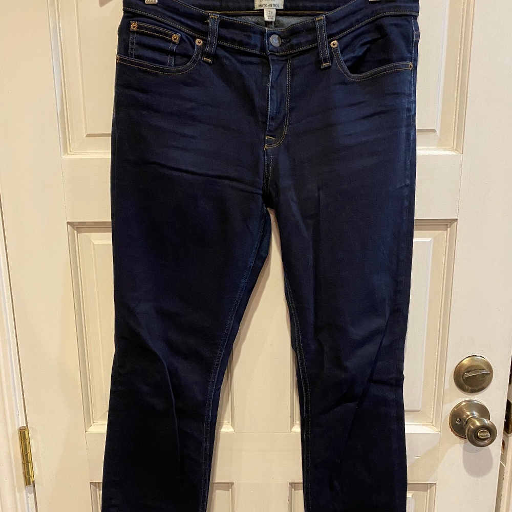 J.Crew Matchstick Straight Leg Blue Denim Jeans 29